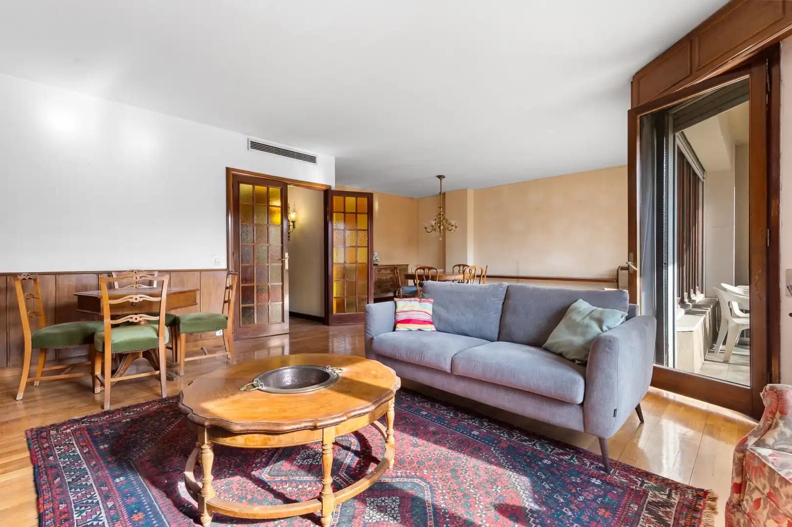 Sala de estar de Piso en venta en Barcelona con Calefacción, Terraza y Balcón