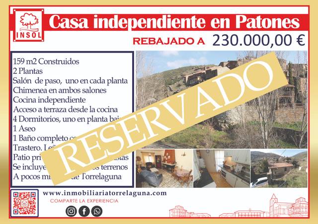 Casa-chalet en Venta en Patones