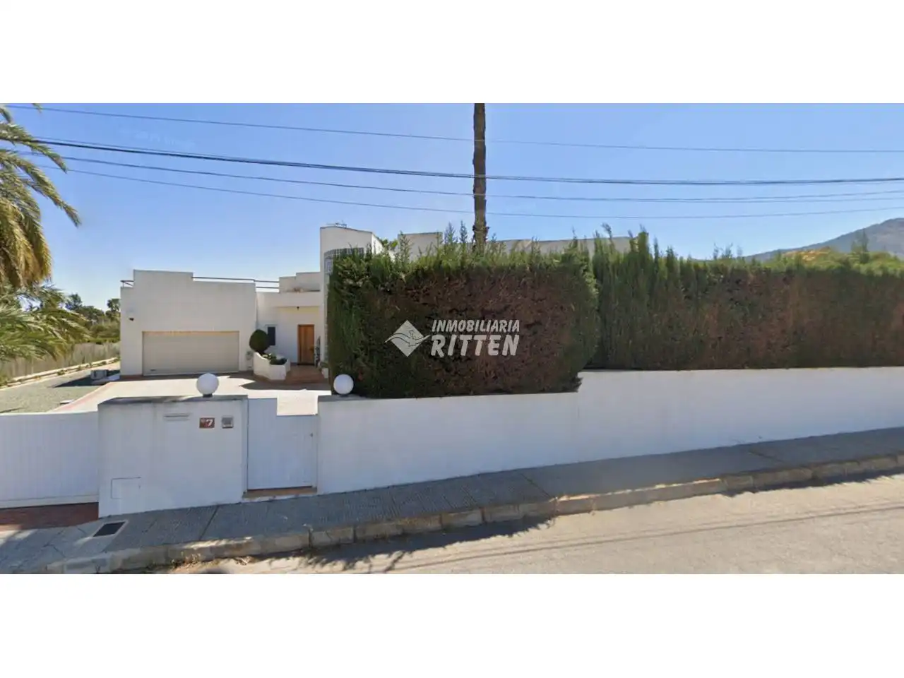 Vista exterior de Casa o xalet en venda en Cartagena amb Aire condicionat, Jardí privat i Terrassa