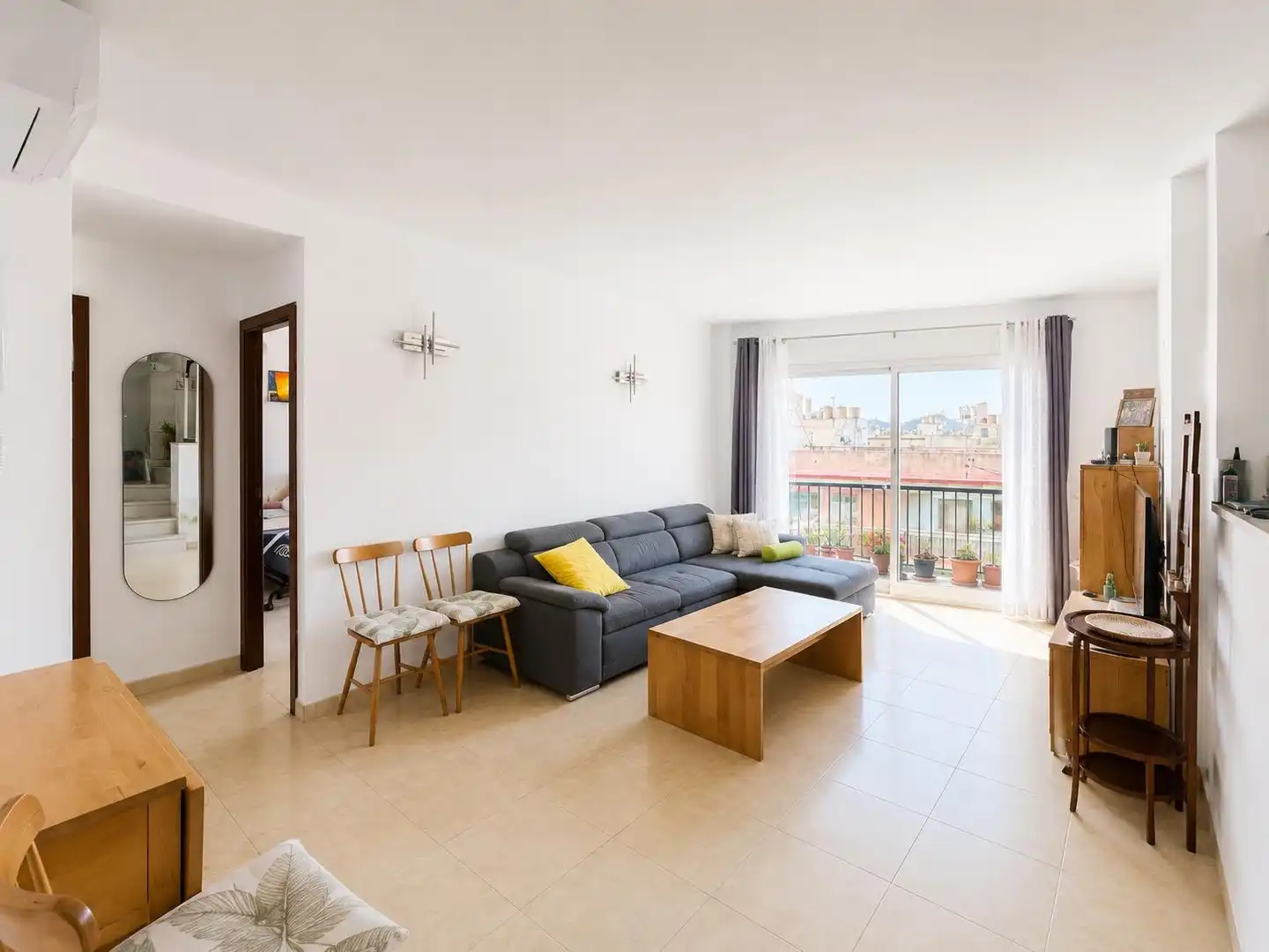 Sala d'estar de Àtic en venda en Llucmajor amb Aire condicionat, Terrassa i Balcó