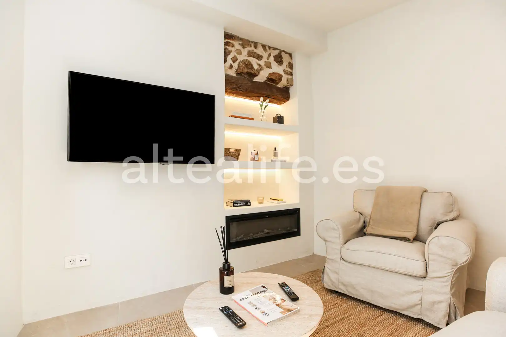 Sala de estar de Casa adosada en venta en Altea con Aire acondicionado