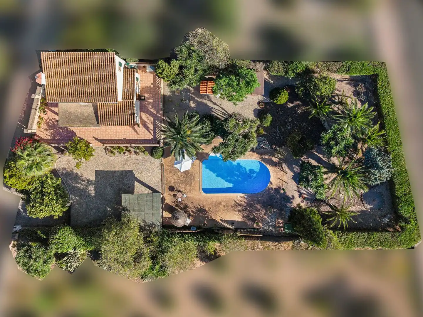 Schwimmbecken von Country house zum Verkauf in Andratx mit Klimaanlage, Heizung und Privatgarten