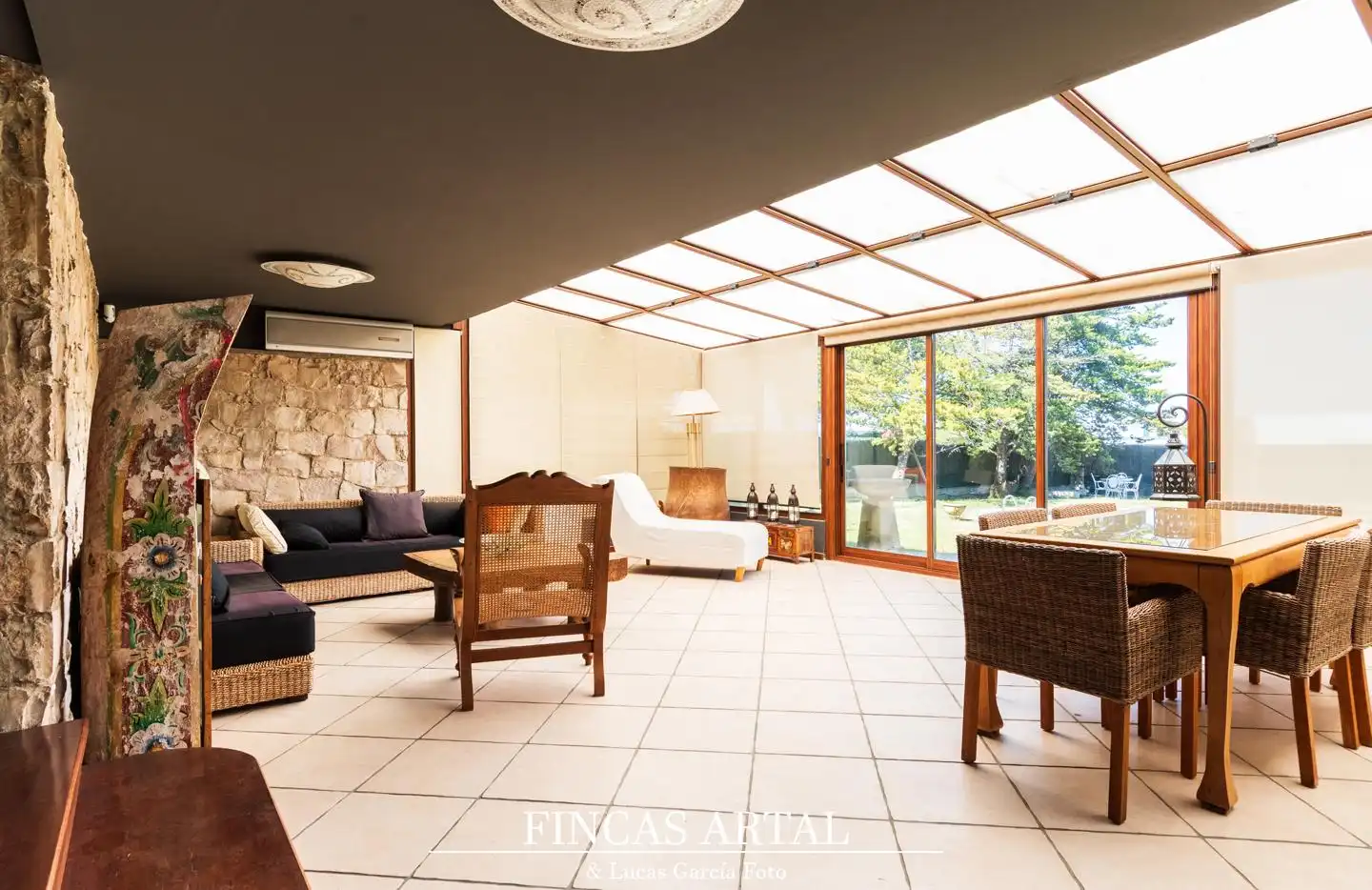 Sala de estar de Casa o chalet en venta en Zaragoza con Aire acondicionado, Calefacción y Jardín privado