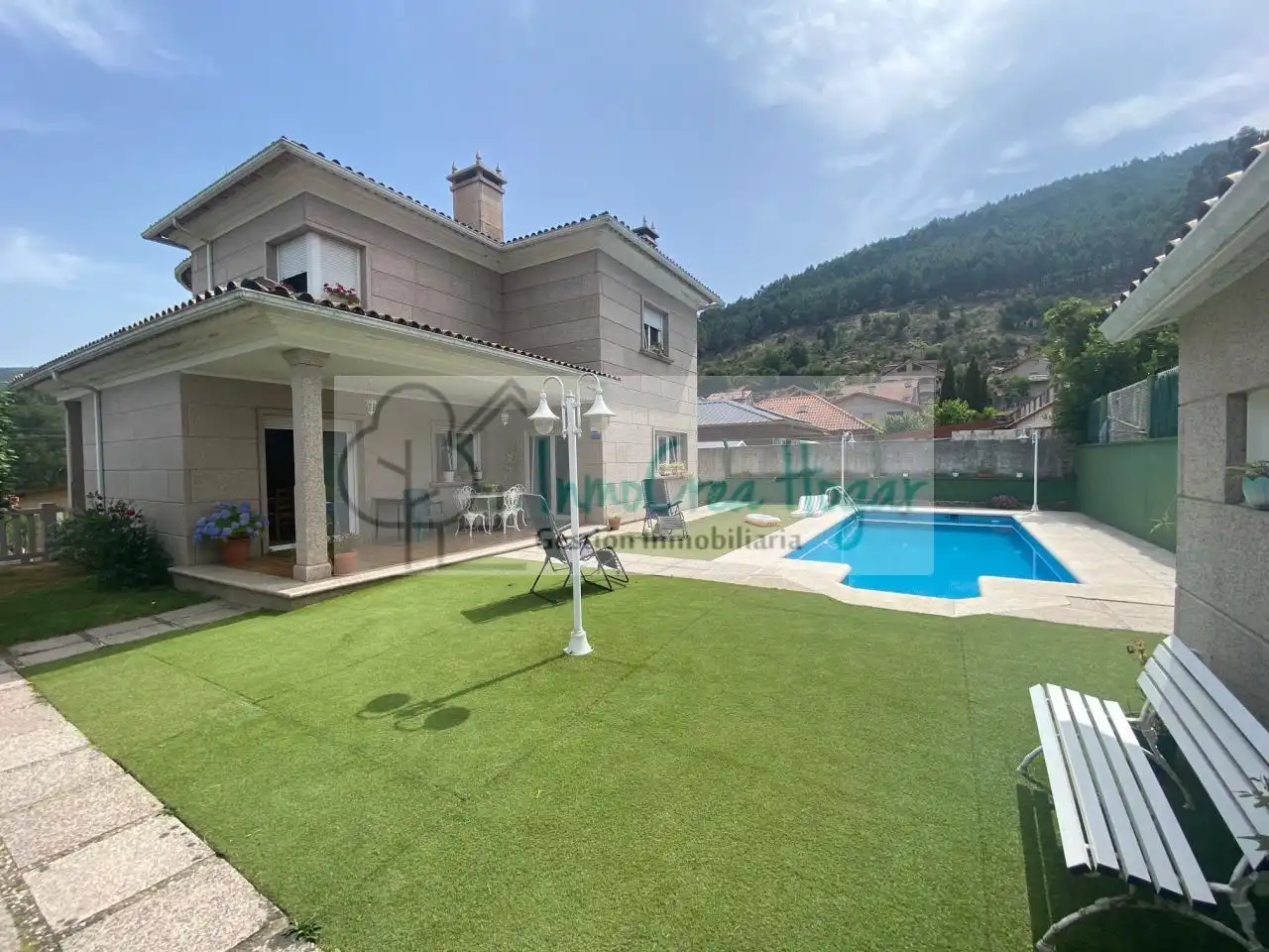 Swimming pool of Houses for sale in Mos  with Heating, Private garden and Storage room