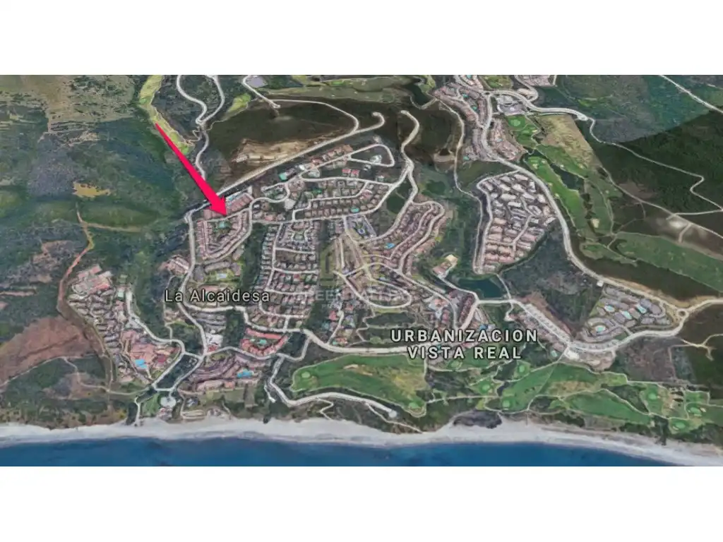 Außenansicht von Wohnungen zum Verkauf in La Alcaidesa mit Klimaanlage, Terrasse und Schwimmbad