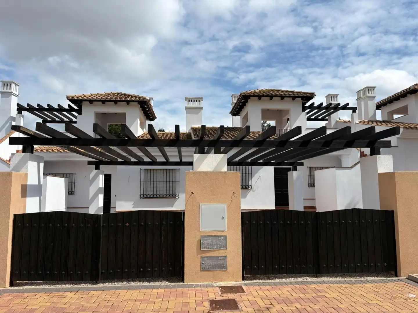 Vista exterior de Casa o chalet en venta en Fuente Álamo de Murcia con Aire acondicionado, Calefacción y Jardín privado