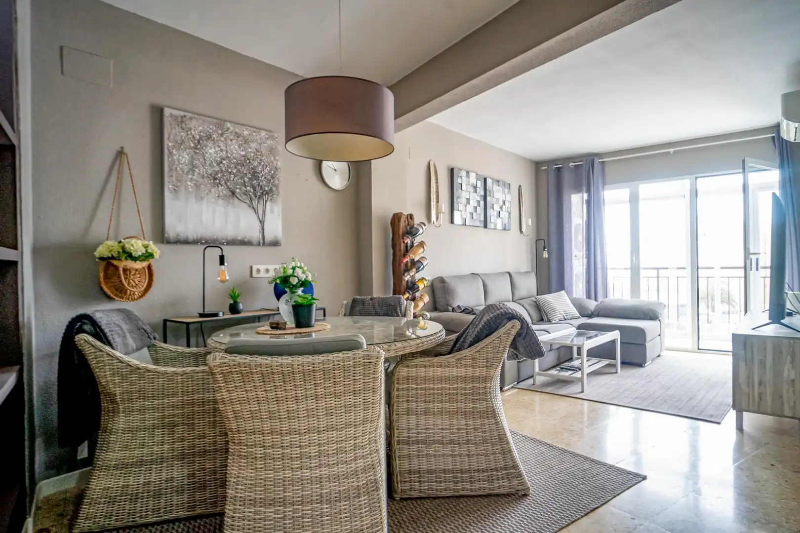 Sala d'estar de Apartament en venda en Calpe / Calp amb Aire condicionat, Traster i Balcó