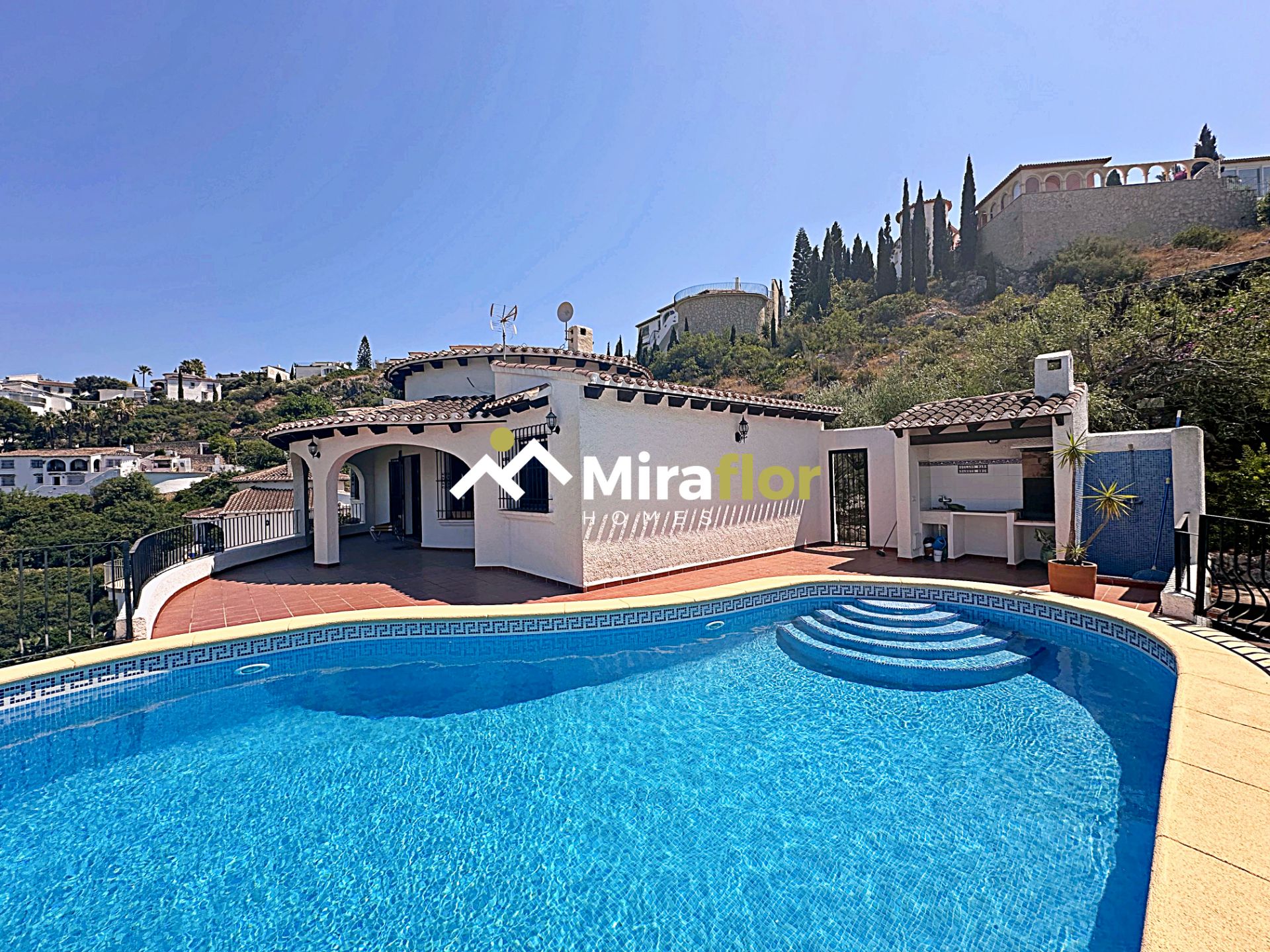 Exterior view of House or chalet for sale in Pego  with Private garden, Terrace and Swimming Pool