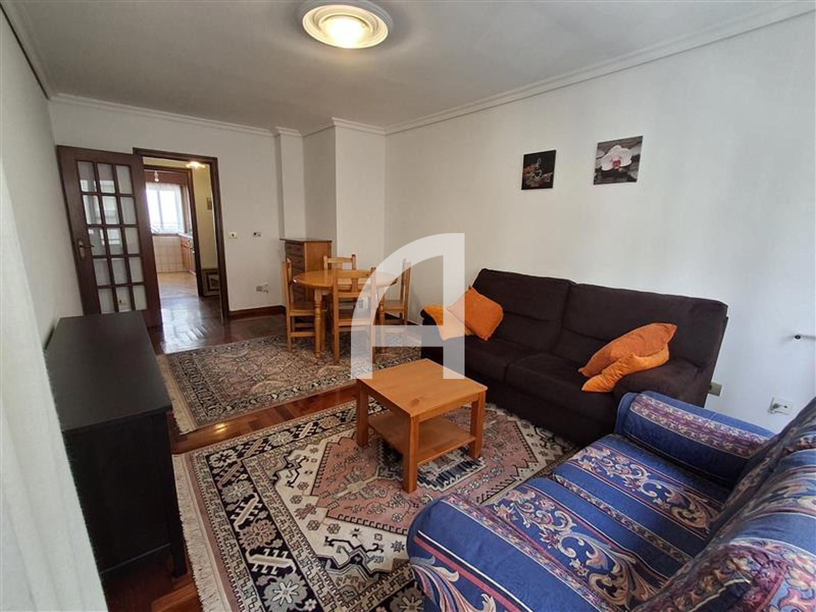 Living room of Flat to rent in Vigo   with Heating, Terrace and Furnished