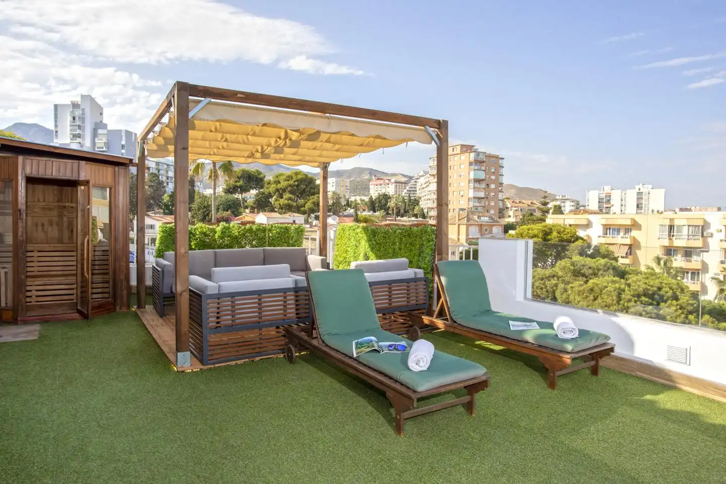 Terrace of Apartments for sale in Benalmádena  with Air Conditioner, Terrace and Furnished