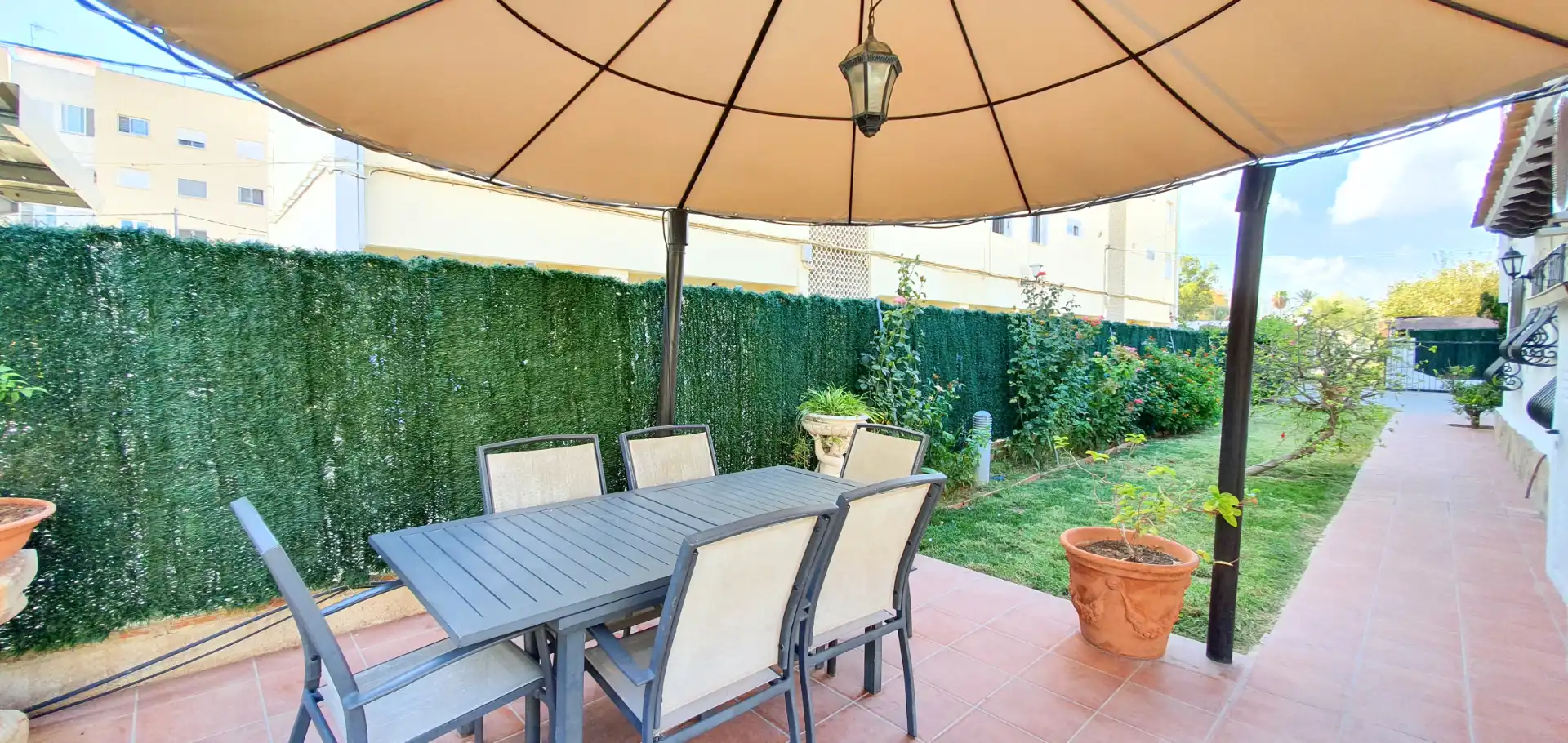 Terrace of Houses for rent in Dénia  with Air Conditioner, Heating and Private garden