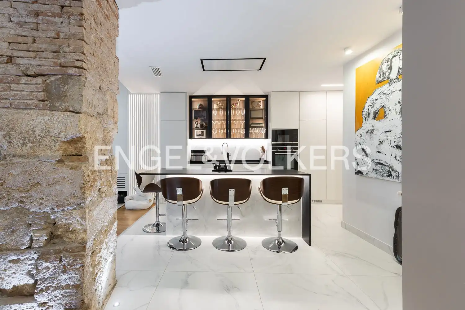 Cocina de Apartamento en venta en Valencia con Aire acondicionado, Calefacción y Parquet