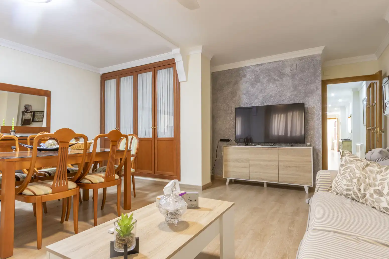 Sala de estar de Piso en venta en Valencia con Aire acondicionado, Calefacción y Parquet