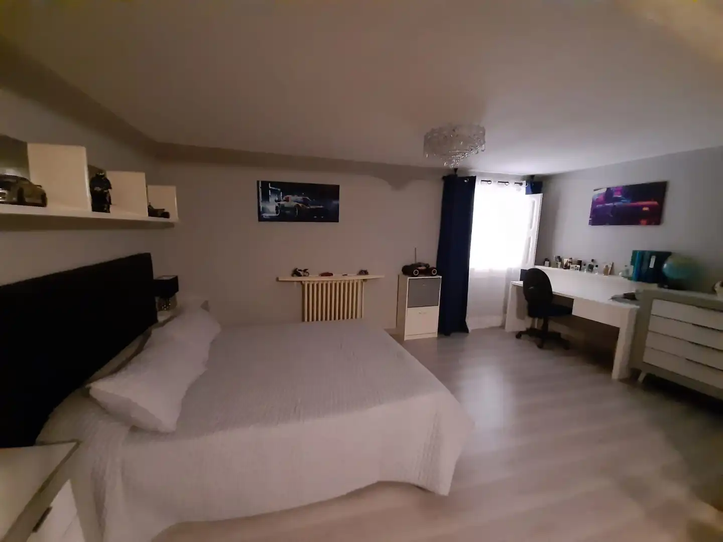 Schlafzimmer von Haus oder Chalet zum Verkauf in Pueyo de Santa Cruz mit Klimaanlage, Heizung und Privatgarten