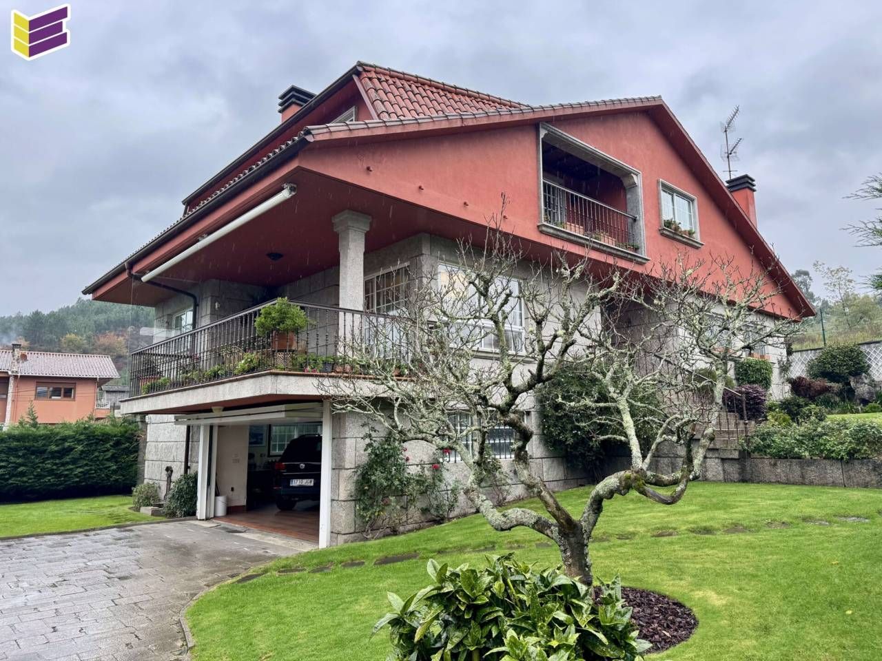 Exterior view of House or chalet for sale in O Porriño    with Heating, Private garden and Parquet flooring