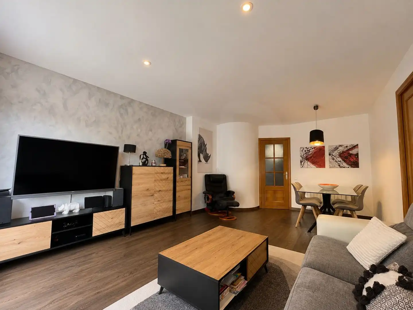 Living room of Duplexes for sale in La Roca del Vallès  with Air Conditioner, Heating and Terrace
