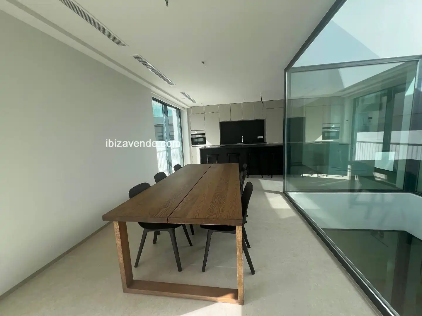 Comedor de Casa o chalet de alquiler en Santa Eulària des Riu con Aire acondicionado, Calefacción y Jardín privado