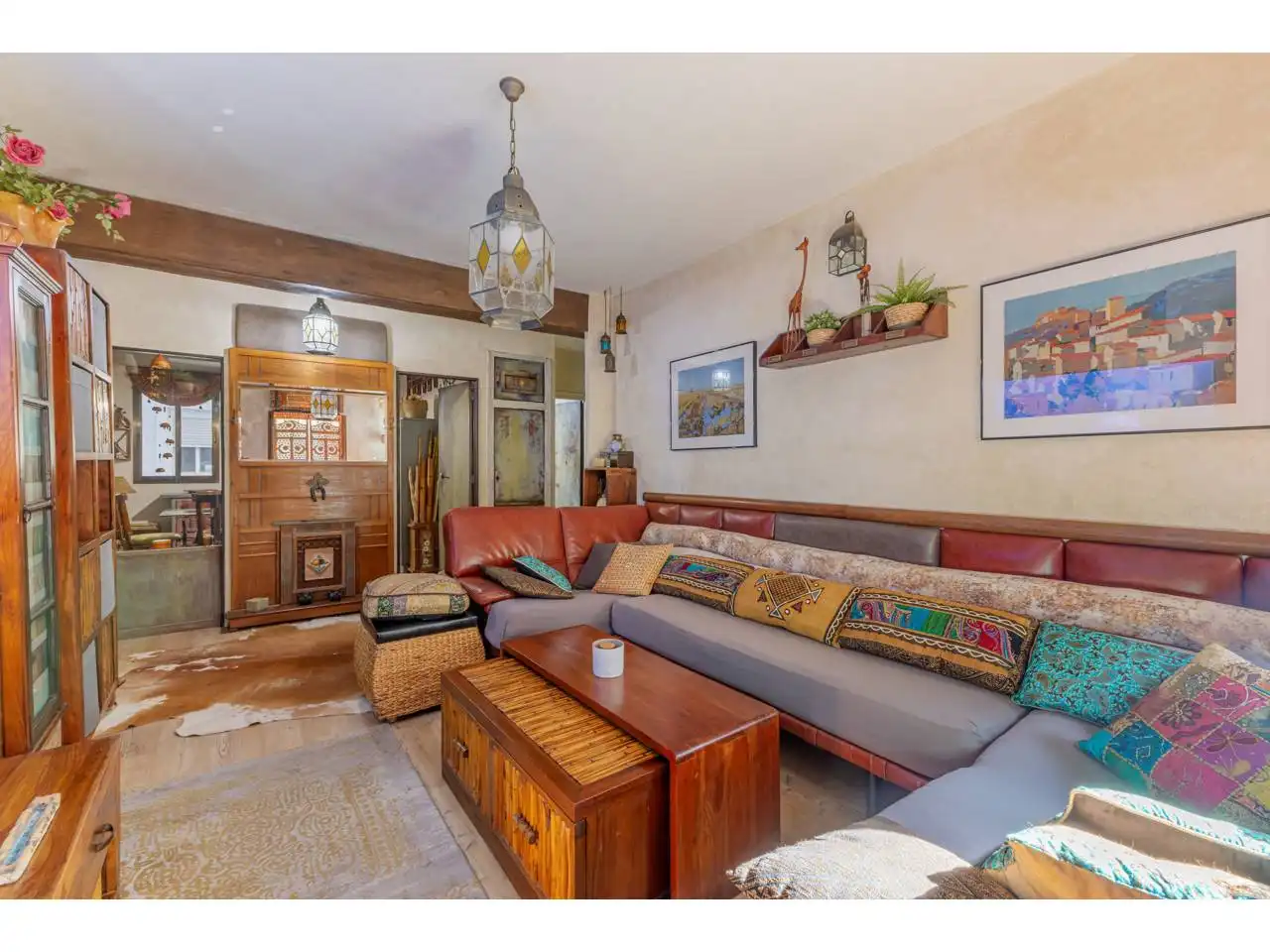Sala de estar de Piso en venta en Valencia con Aire acondicionado, Parquet y Balcón