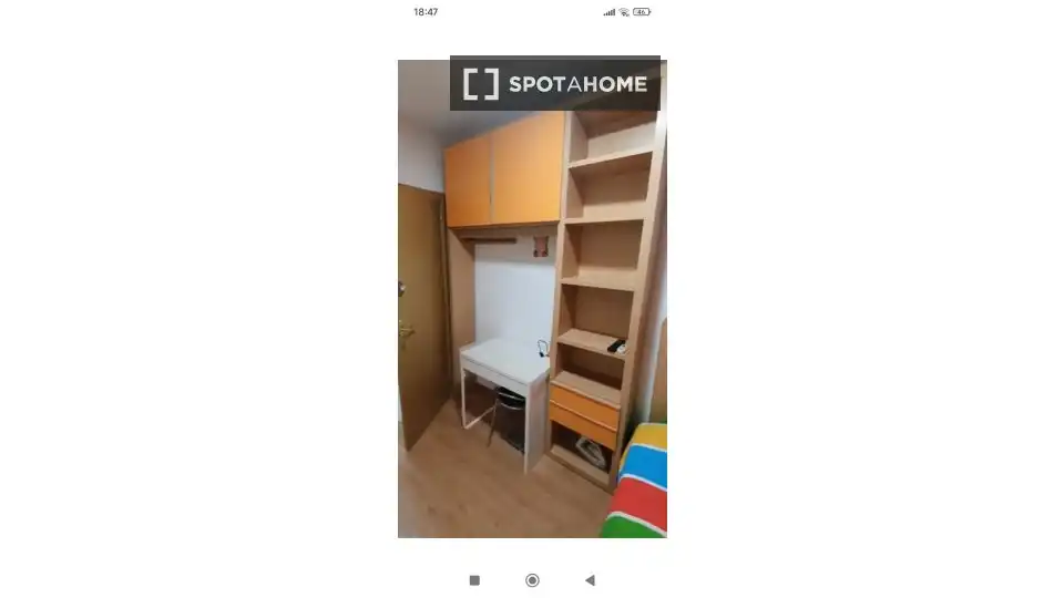 Schlafzimmer von Wohnung zur untervermieten in Madrid mit Klimaanlage, Terrasse und Möbliert