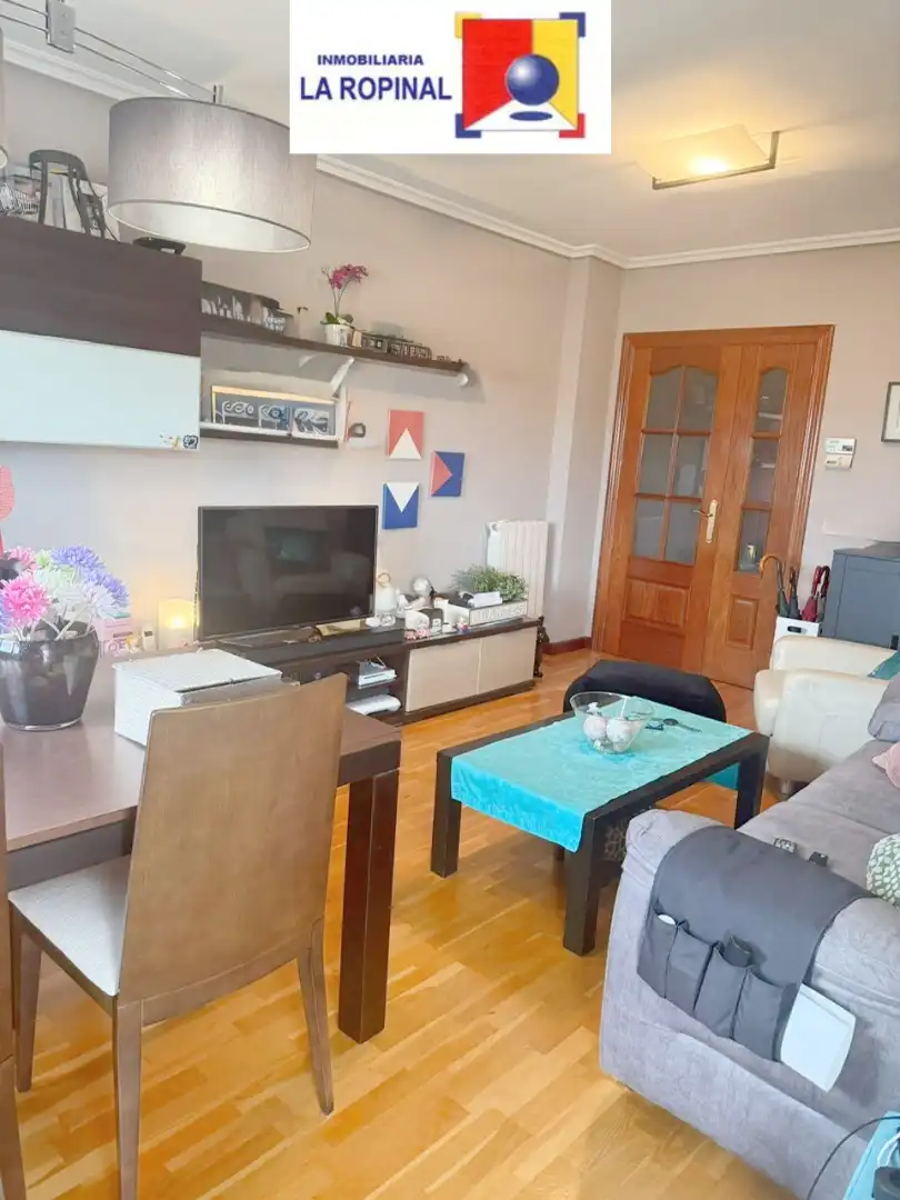 Sala de estar de Piso en venta en Carbajosa de la Sagrada con Calefacción, Parquet y Terraza