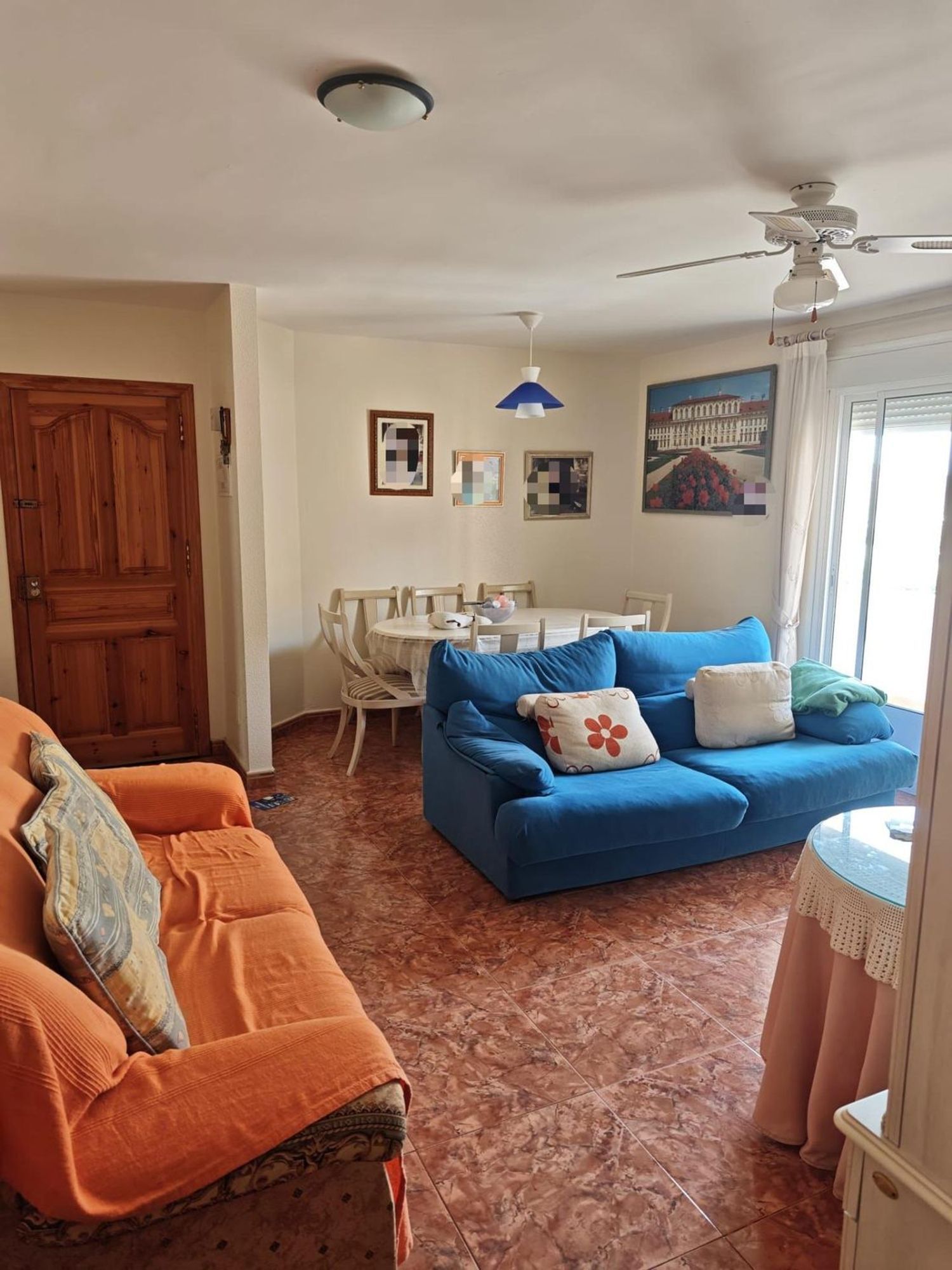 Living room of Flat for sale in Garrucha  with Terrace, Storage room and Furnished