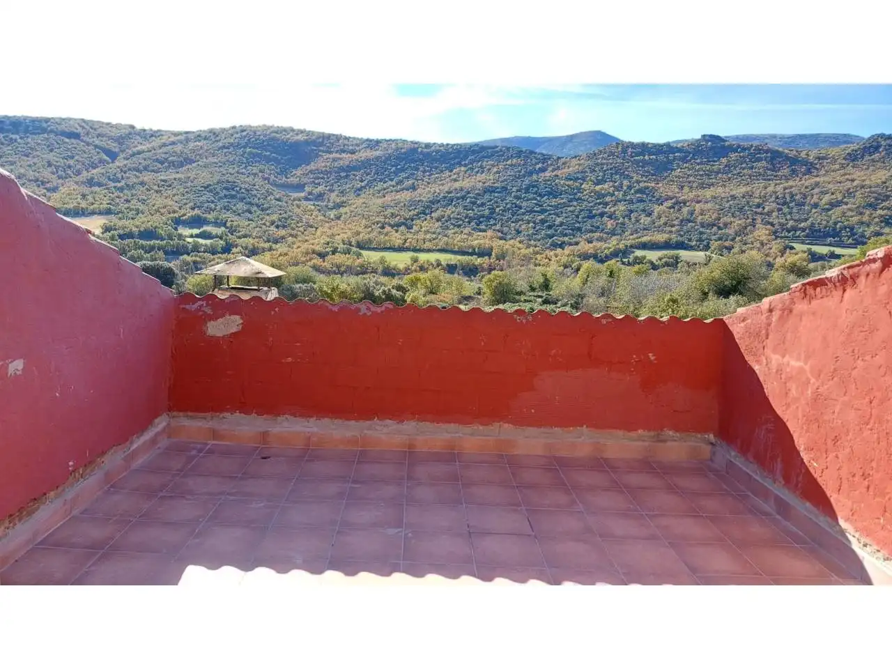 Terraza de Casa o chalet de alquiler en Vilanova de Meià con Calefacción, Terraza y Amueblado