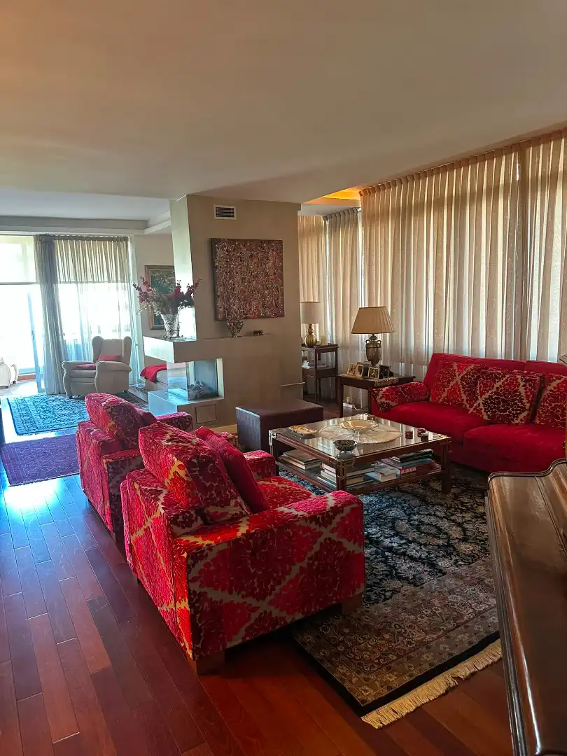 Sala de estar de Piso en venta en Barcelona con Aire acondicionado, Parquet y Terraza