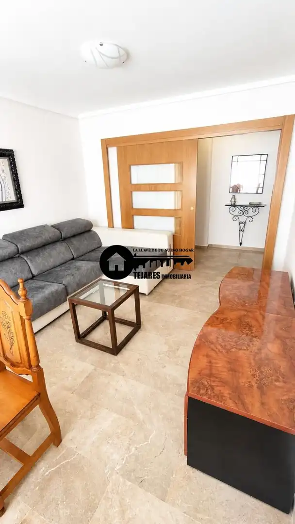 Living room of Flat for rent in Albacete  with Air Conditioner, Heating and Furnished