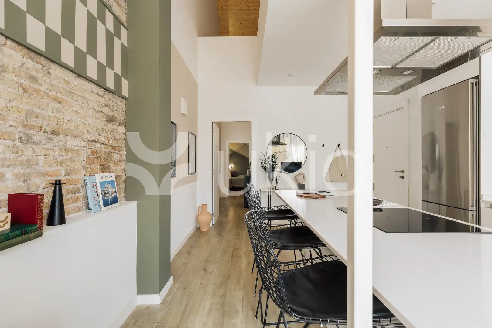 Dining room of Apartments for rent in Barcelona  with Air Conditioner, Heating and Furnished