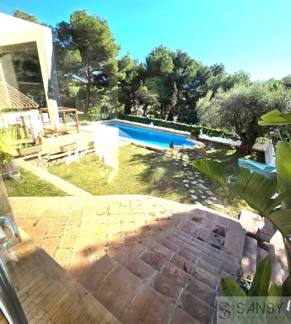 Garden of Houses for sale in Jávea / Xàbia  with Air Conditioner, Heating and Storage room