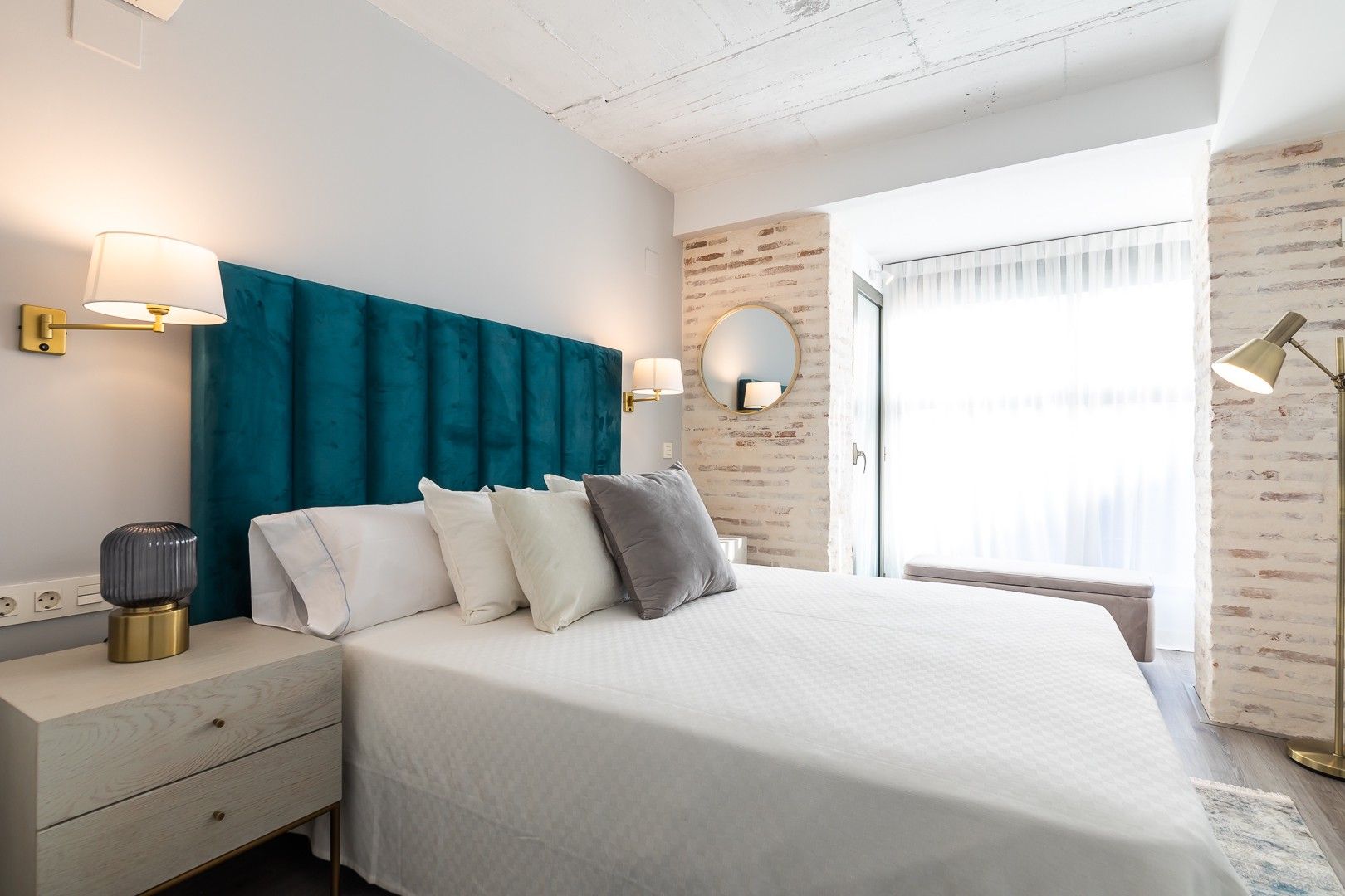 Dormitori de Apartament de lloguer en  Valencia Capital amb Aire condicionat, Calefacció i Moblat