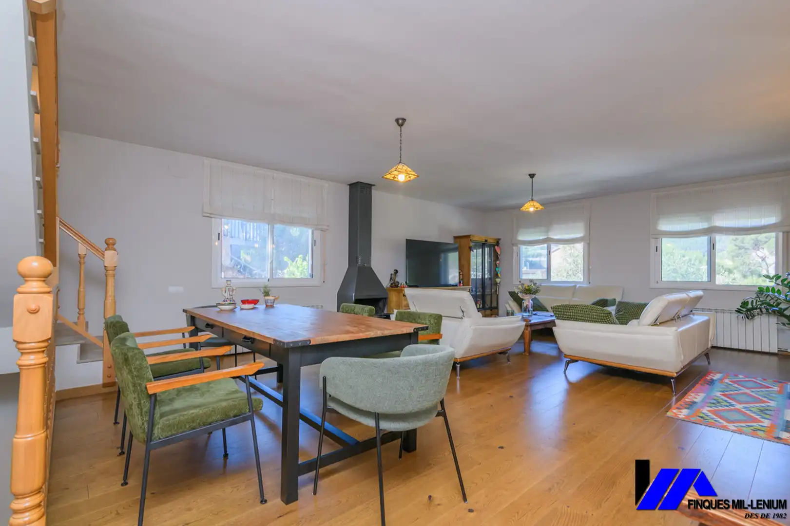 Comedor de Casa o chalet en venta en Vallirana con Aire acondicionado, Calefacción y Jardín privado