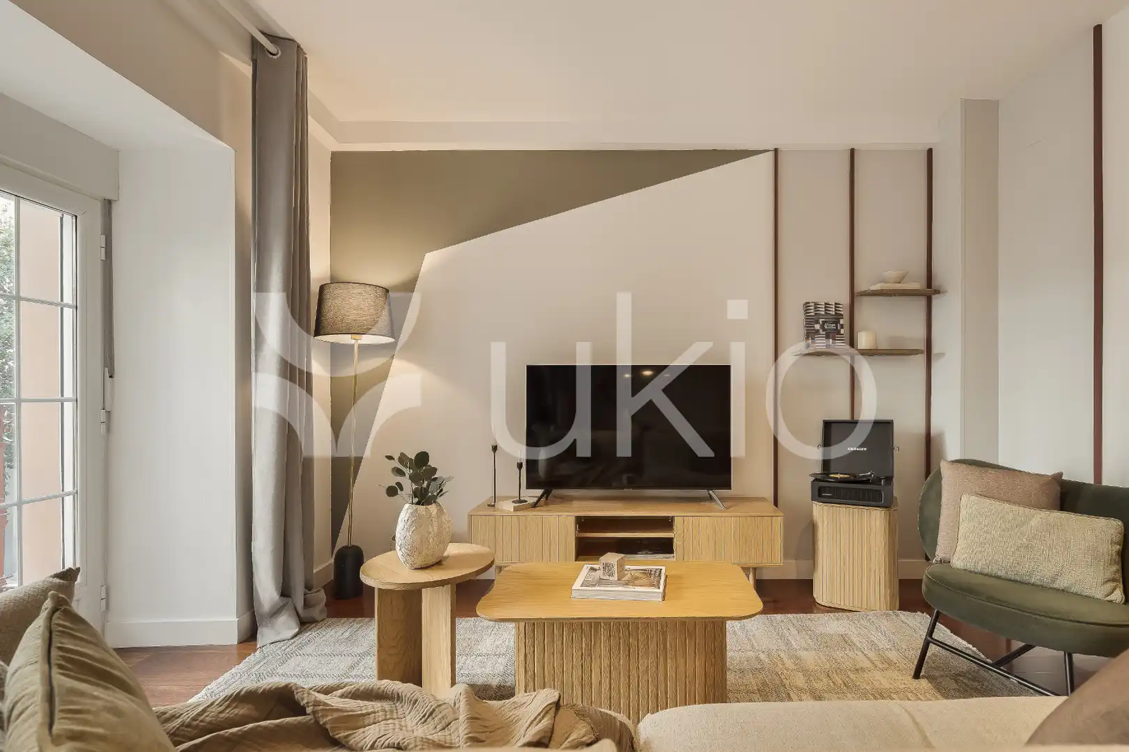 Wohnzimmer von Wohnungen zur Miete in Madrid mit Klimaanlage, Heizung und Möbliert