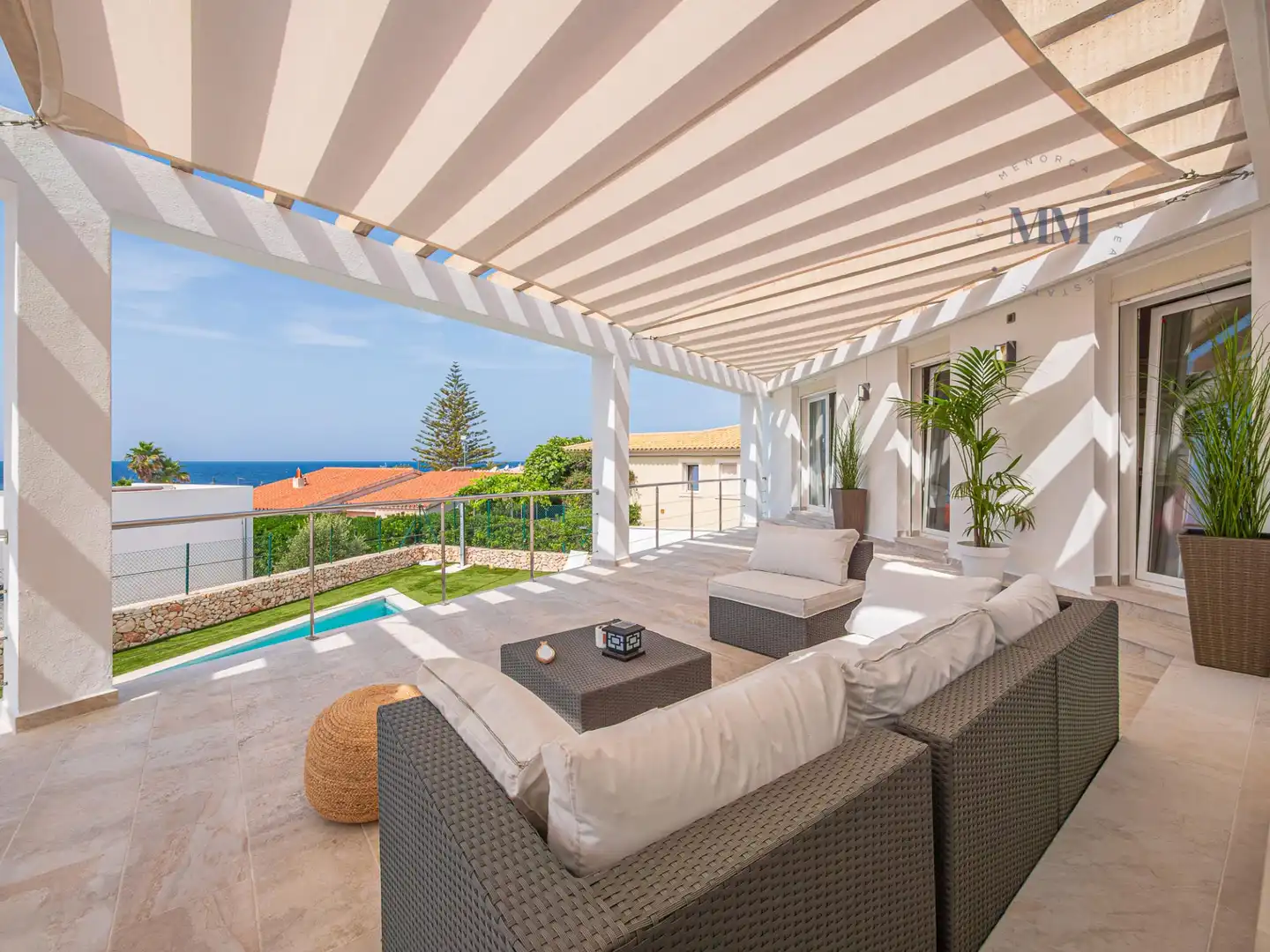 Terrassa de Casa o xalet en venda en Sant Lluís amb Aire condicionat, Jardí privat i Terrassa