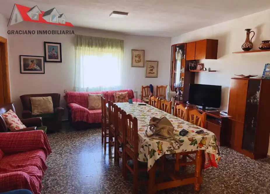 Living room of Houses for sale in Albacete  with Private garden and Swimming Pool