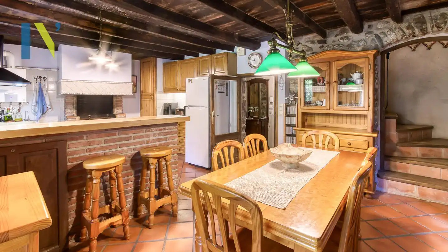 Cocina de Finca rústica en venta en Osor con Jardín privado y Terraza