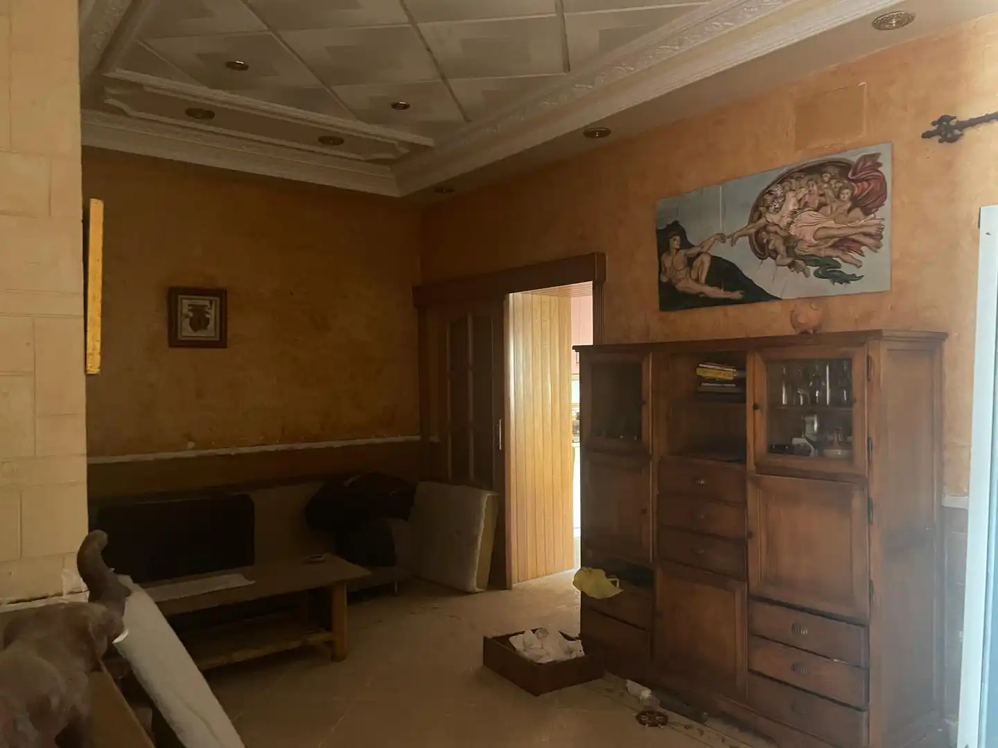 Wohnzimmer von Einfamilien-Reihenhaus zum Verkauf in Cartagena mit Klimaanlage und Terrasse