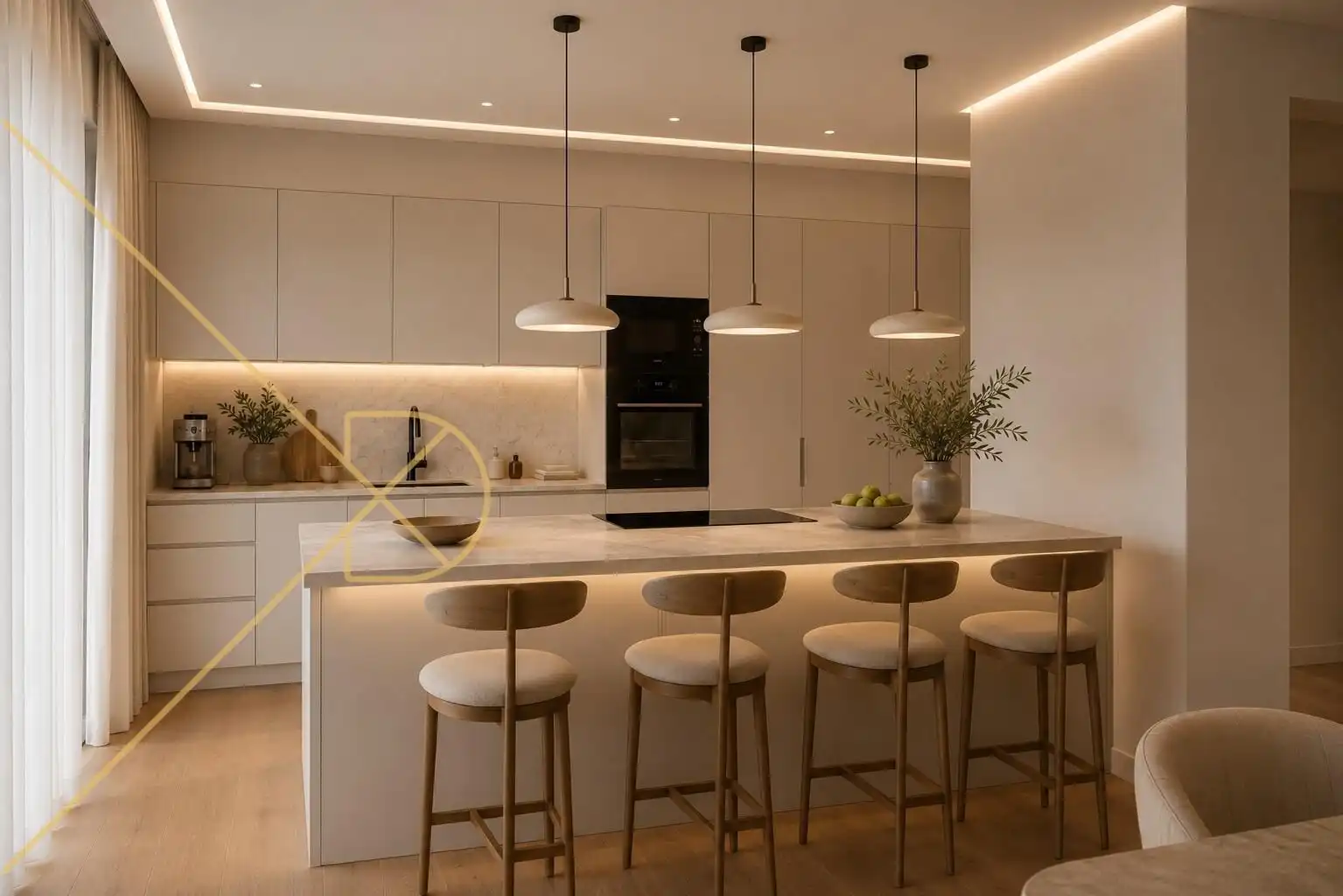 Cocina de Casa o chalet en venta en Esplugues de Llobregat con Aire acondicionado, Calefacción y Jardín privado
