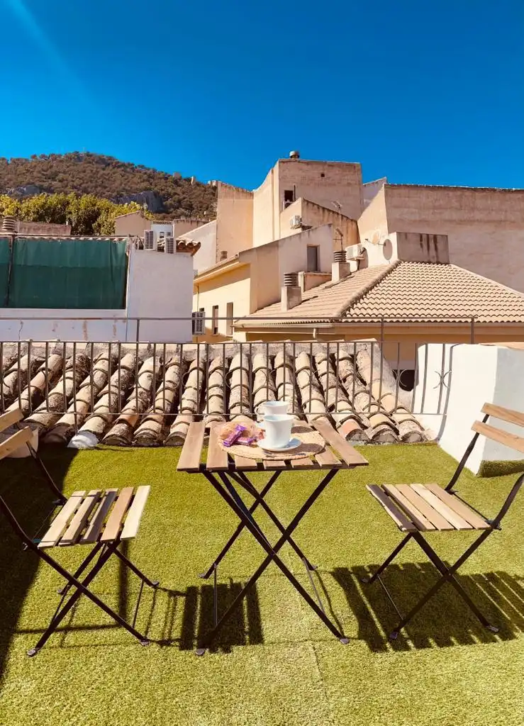 Terrasse von Wohnungen zur Miete in Jaén mit Klimaanlage, Heizung und Parkett