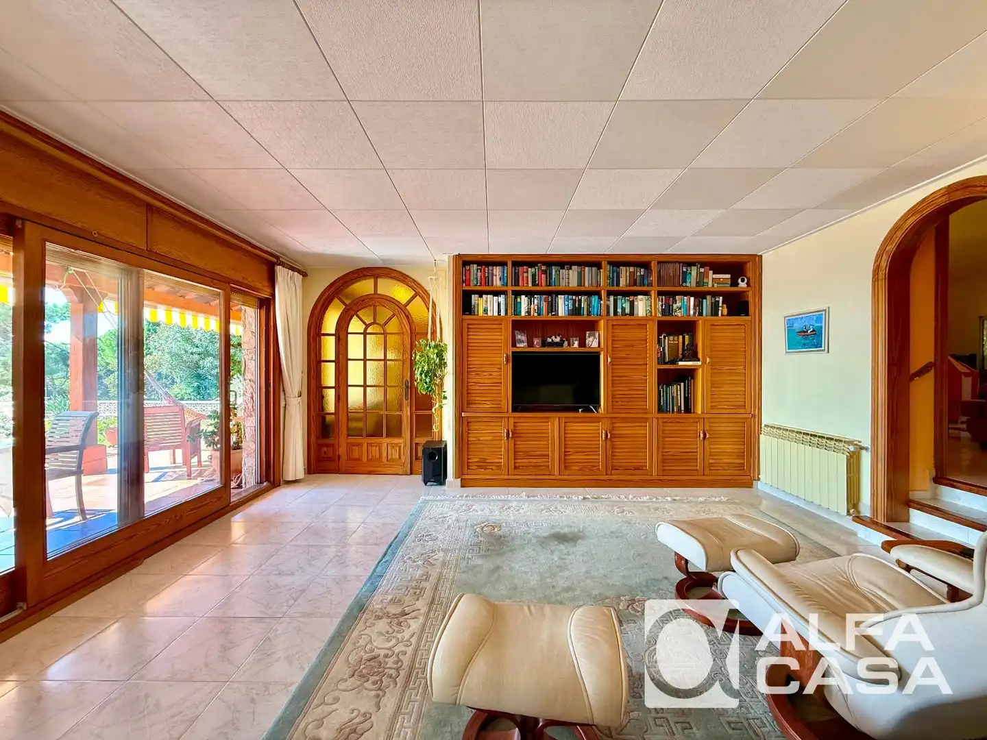 Sala d'estar de Casa o xalet en venda en Lloret de Mar amb Aire condicionat, Calefacció i Terrassa