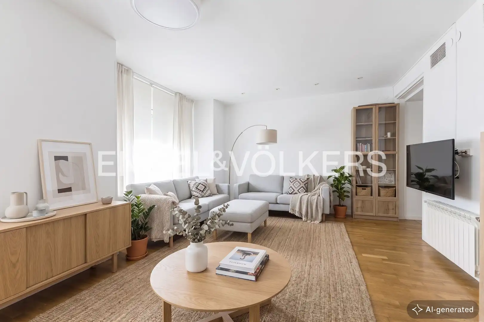 Sala de estar de Piso en venta en Barcelona con Aire acondicionado, Calefacción y Balcón