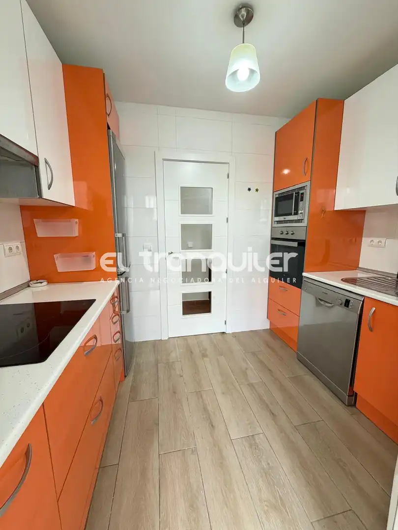 Küche von Wohnung zur Miete in Collado Villalba mit Klimaanlage, Terrasse und Schwimmbad
