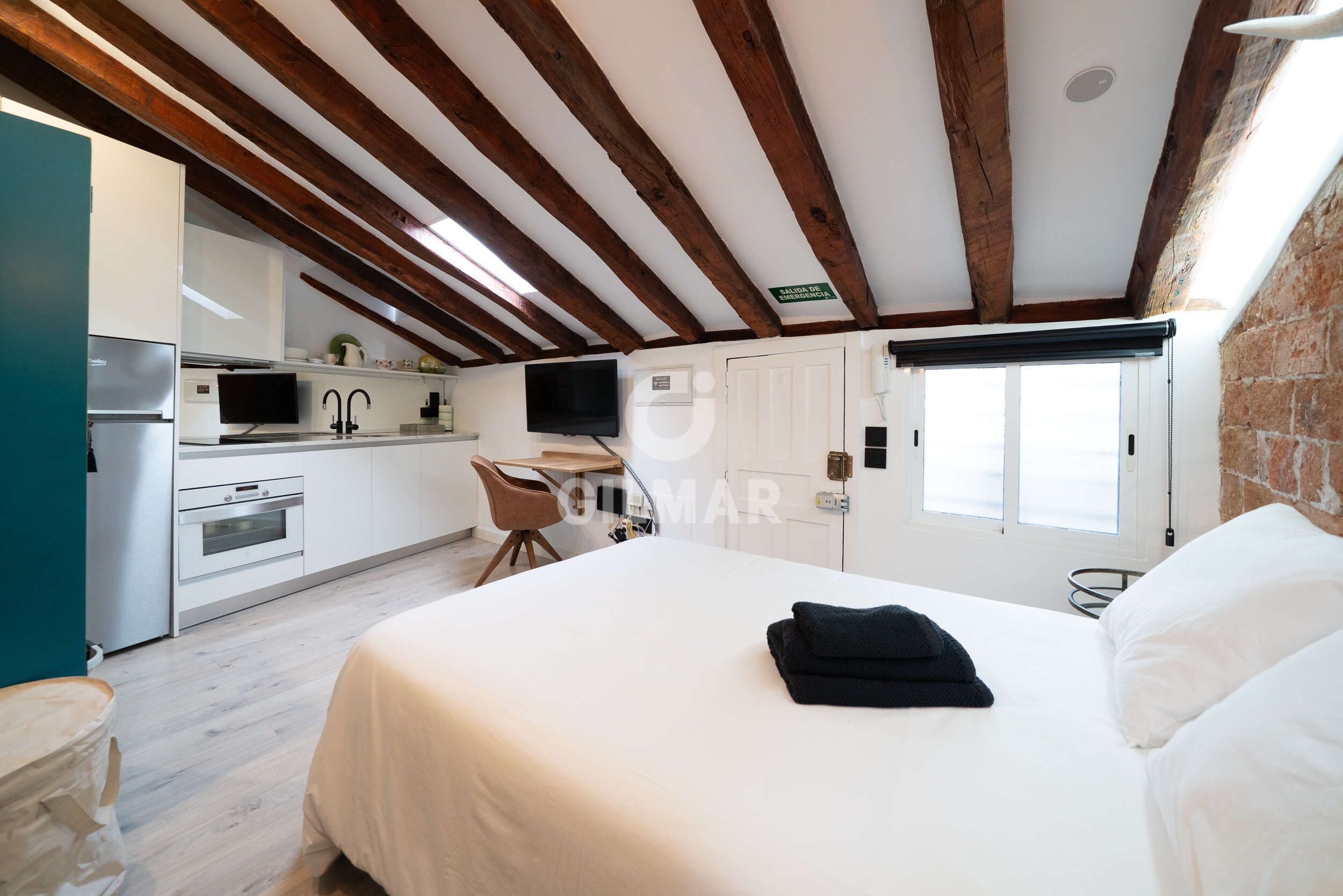 Bedroom of Flat for sale in  Madrid Capital  with Heating