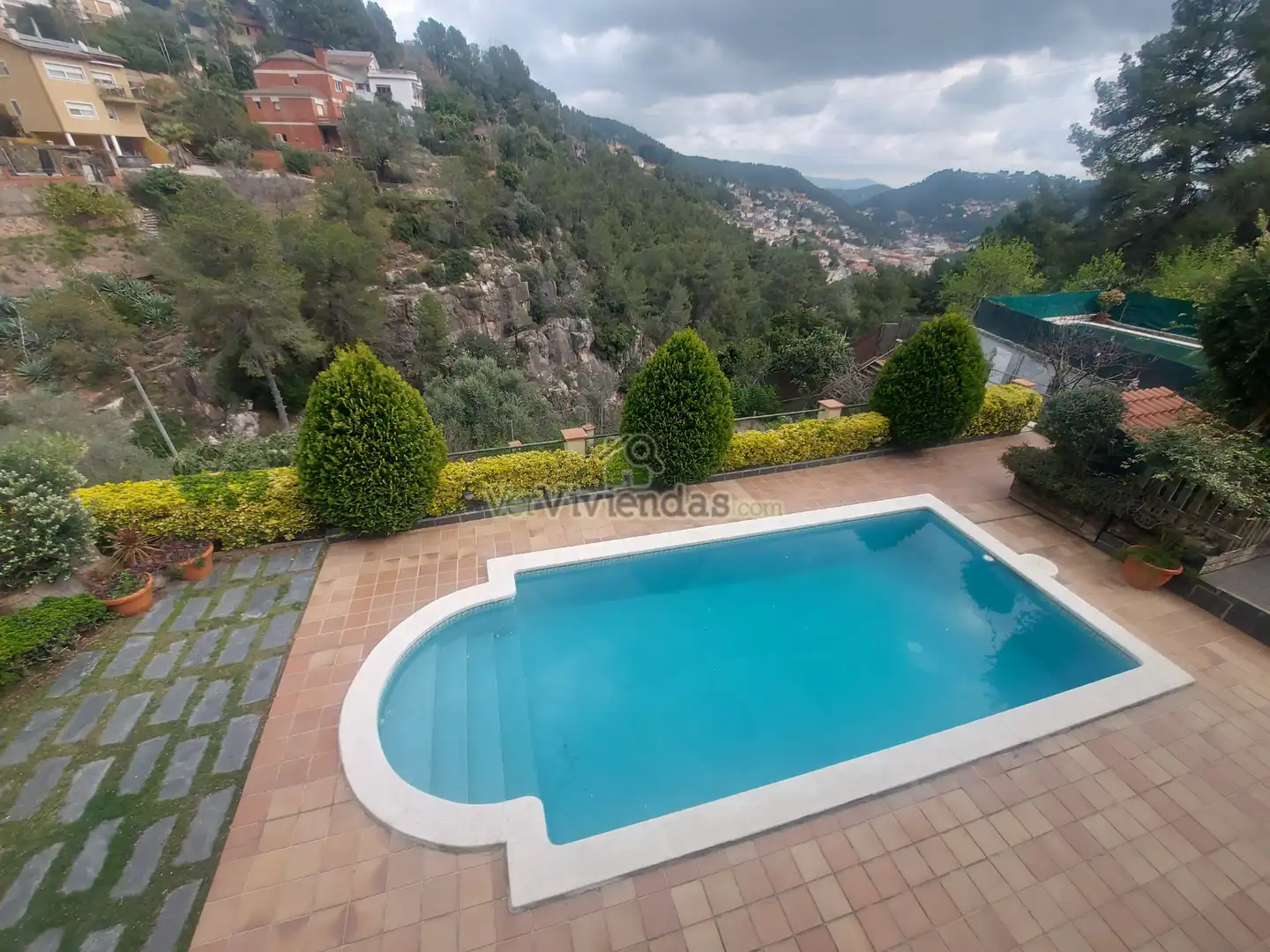 Piscina de Casa o chalet en venta en Vallirana con Calefacción, Jardín privado y Terraza