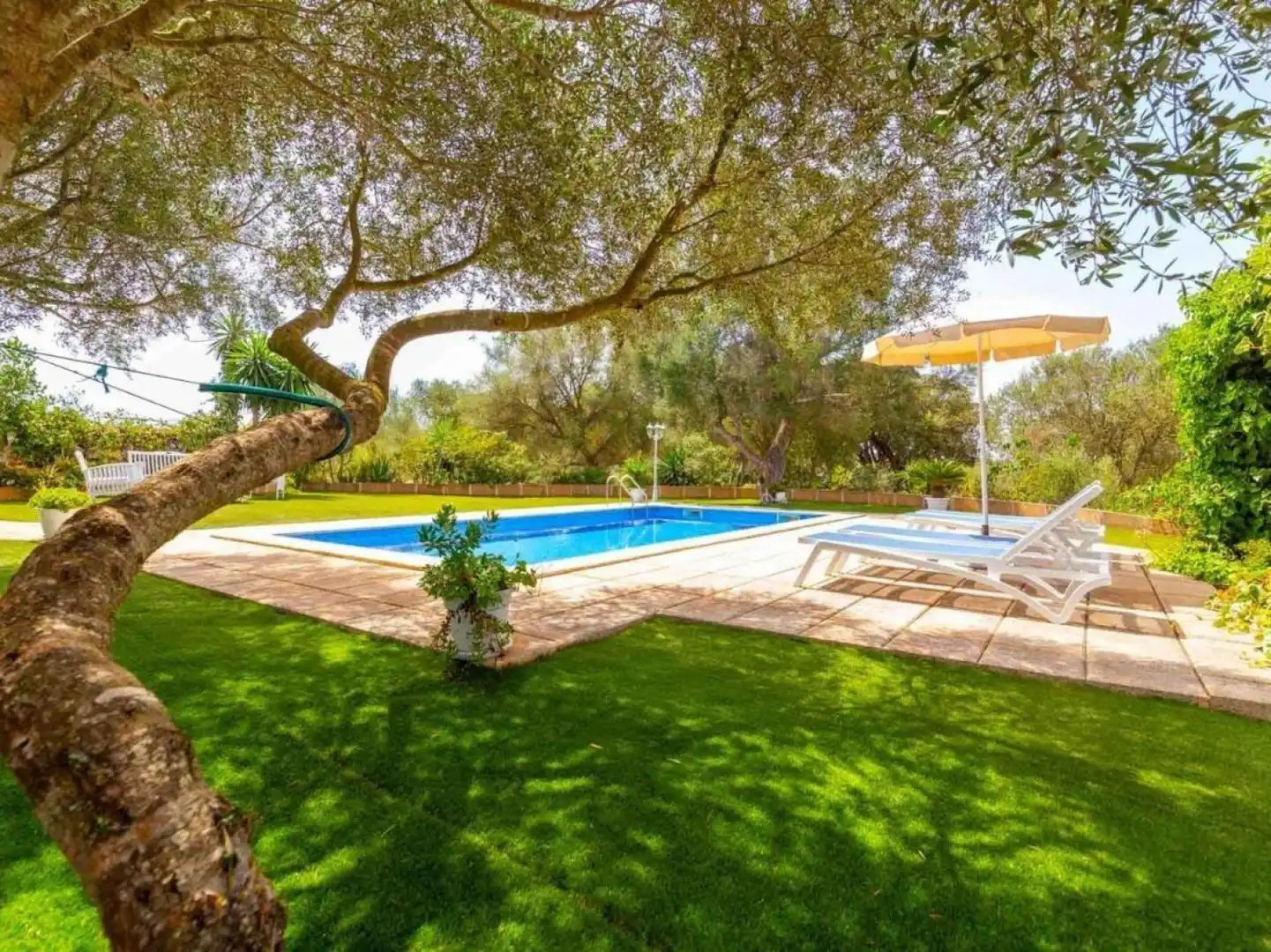 Jardí de Casa o xalet de lloguer en Santa Margalida amb Aire condicionat, Calefacció i Terrassa