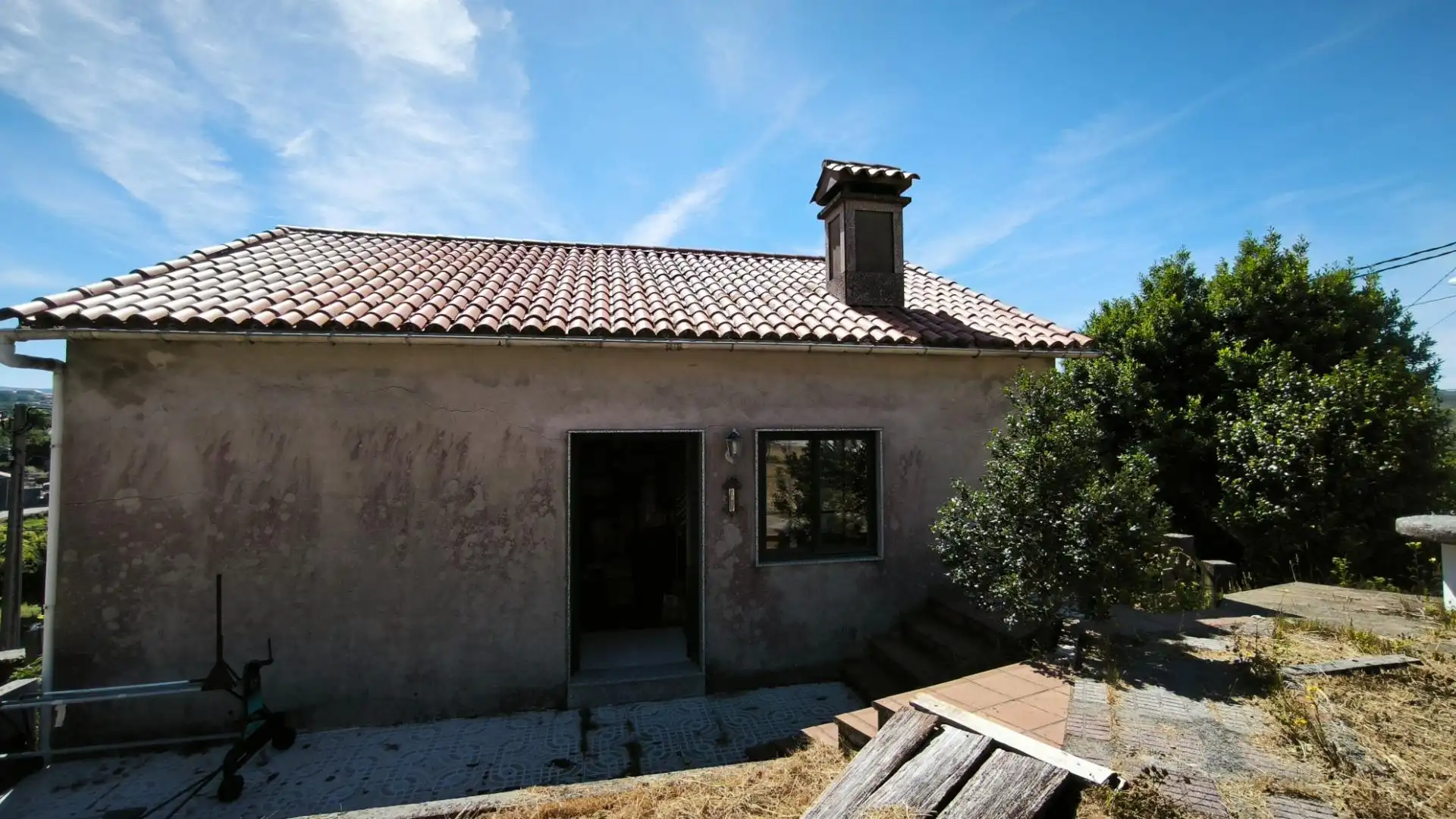 Vista exterior de Casa o chalet en venta en A Lama   con Calefacción, Trastero y Balcón