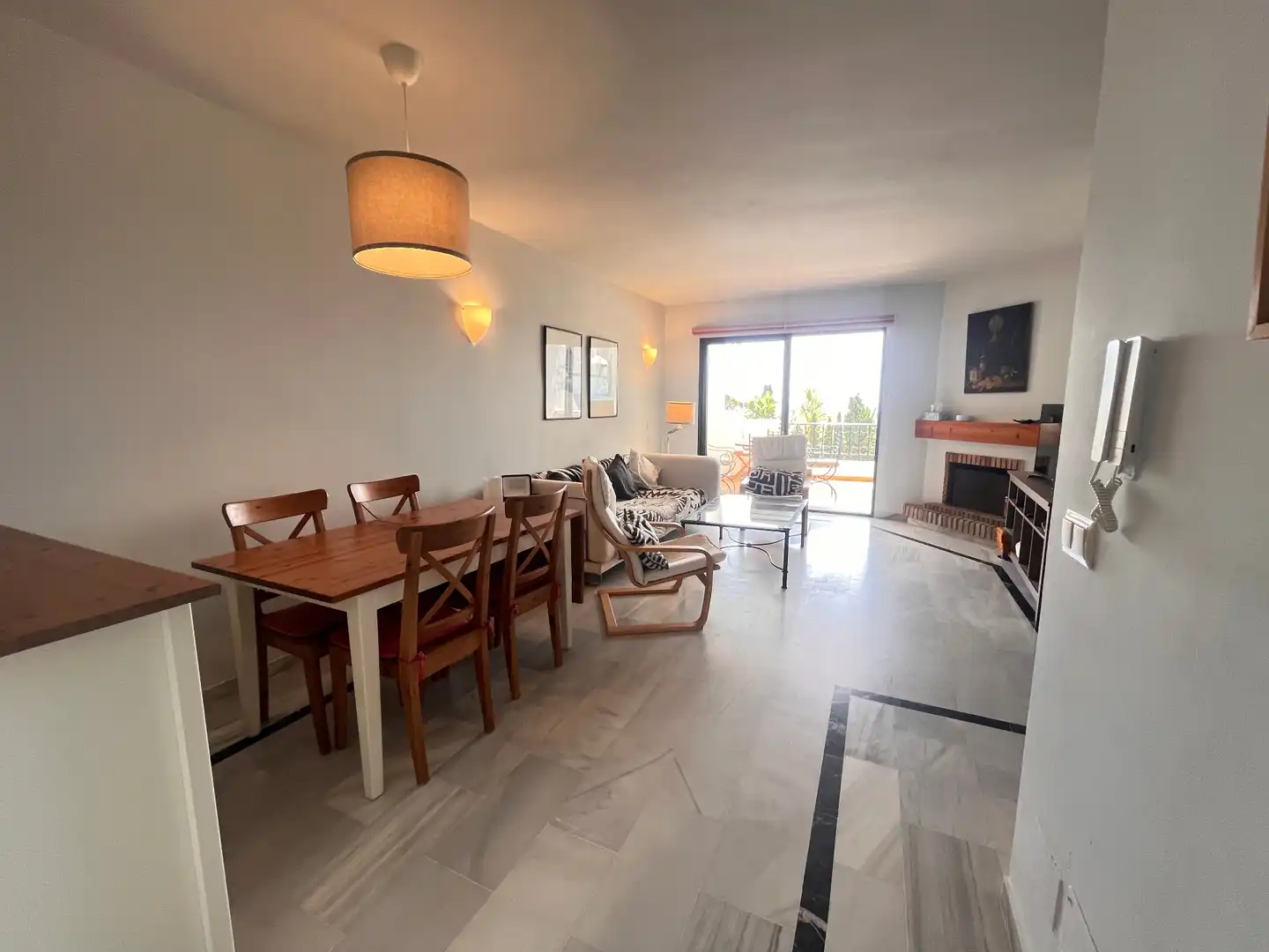 Esszimmer von Maisonette zur Miete in Marbella mit Klimaanlage, Terrasse und Möbliert