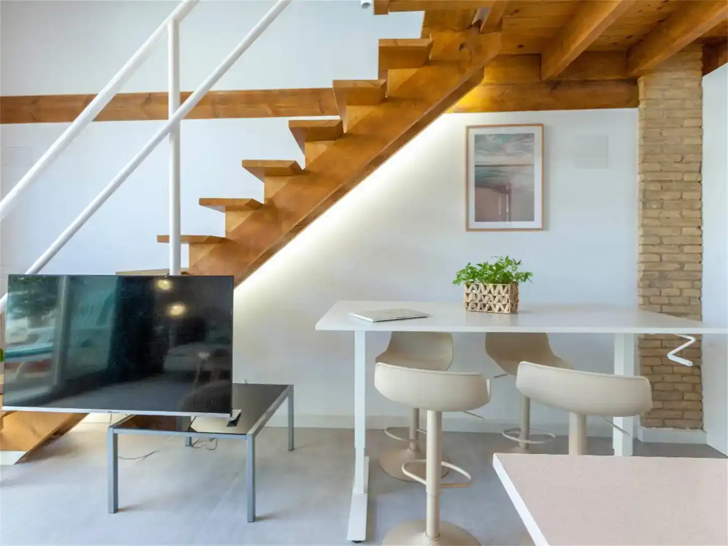Sala d'estar de Apartament de lloguer en  Valencia Capital amb Aire condicionat