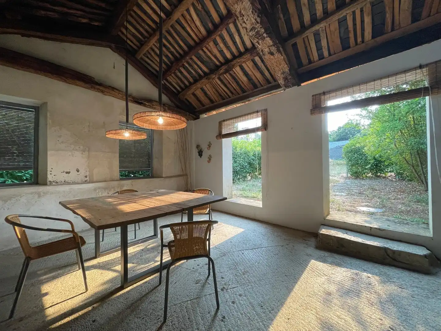 Menjador de Finca rústica en venda en Cabañas Raras amb Jardí privat, Terrassa i Traster