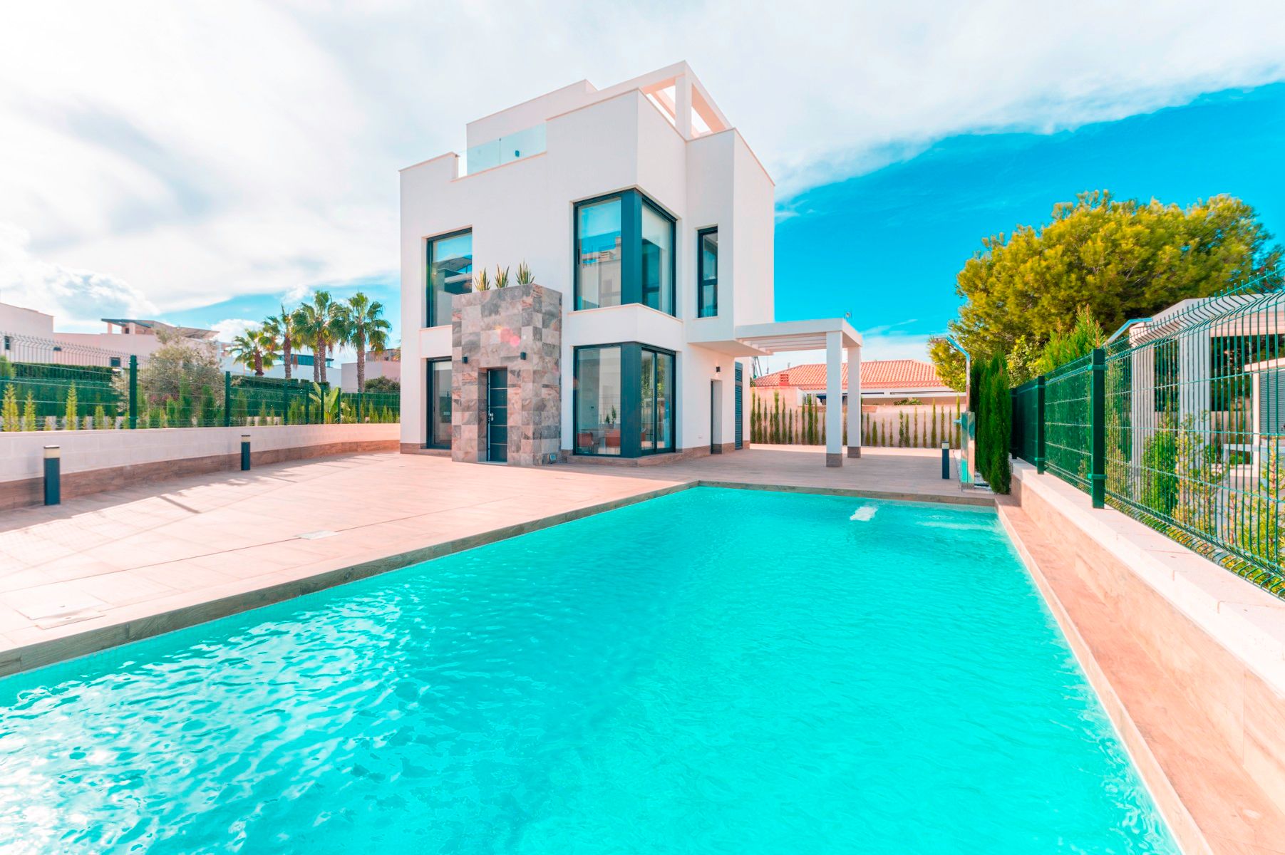 Piscina de Casa o xalet en venda en Cartagena amb Aire condicionat, Terrassa i Piscina